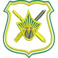 Шеврон "49-й пулеметно-артиллерийский полк, Итуруп" для повседневной формы одежды